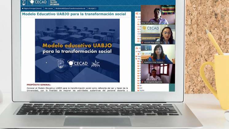 Presentan curso en línea: Modelo Educativo UABJO