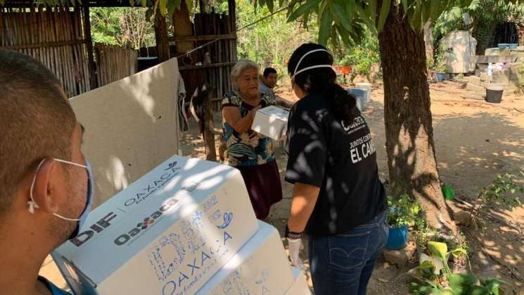 DIF Estatal Oaxaca brindan apoyo nutricional a familias oaxaqueña