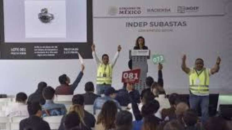 Anuncia INDEP México subastas para apoyos a Oaxaca