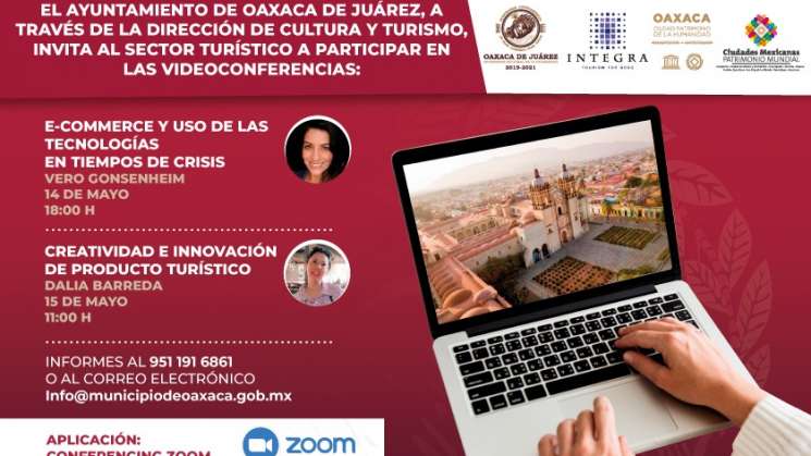 Invitan a conferencias en línea sobre turismo y manejo de crisis