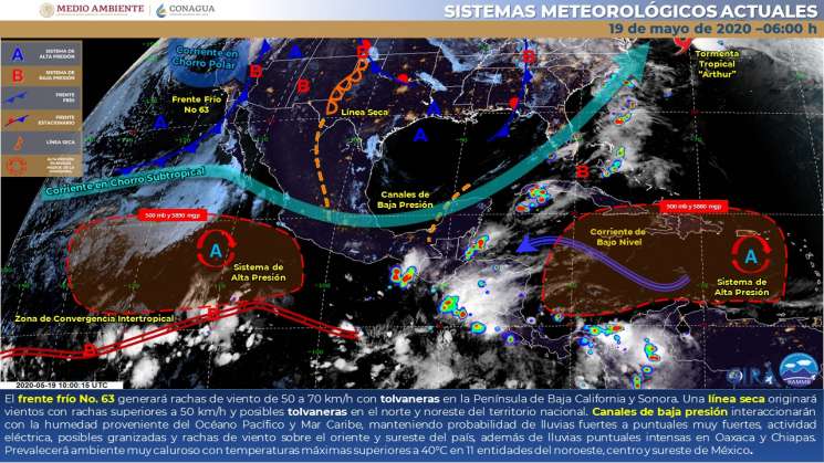 Seguirán nublados y lluvias puntuales en Oaxaca