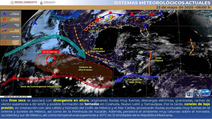 Seguirán nublados y lluvias fuertes en regiones de Oaxaca