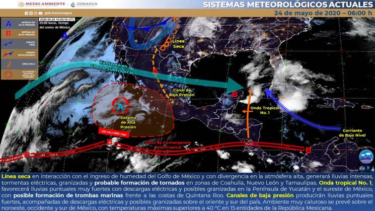 Continuaran lluvias fuertes y nublados en Oaxaca 