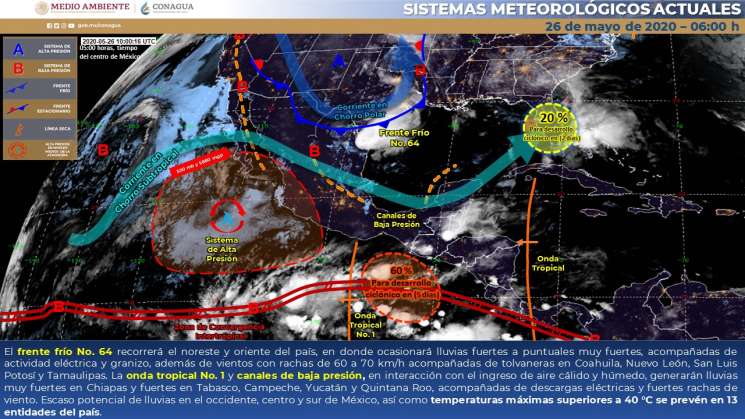 Siguen nublados y lluvias intensas en Oaxaca