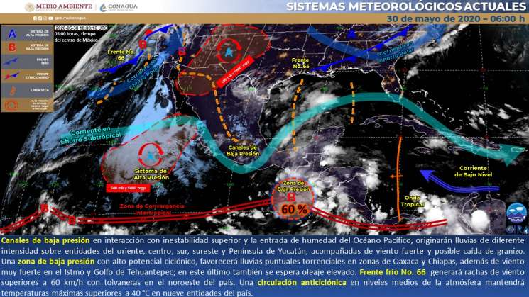 Seguirán lluvias en regiones de Oaxaca