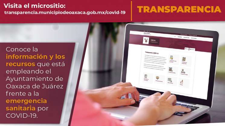 Municipio capitalino lanza micrositio “Transparencia COVID-19”