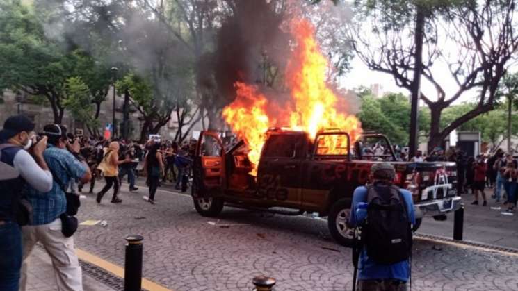 Disturbios en Jalisco por abuso policial en la muerte de Giovani