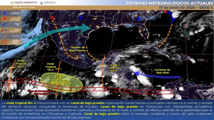 Seguirán lluvias intensas en regiones de Oaxaca