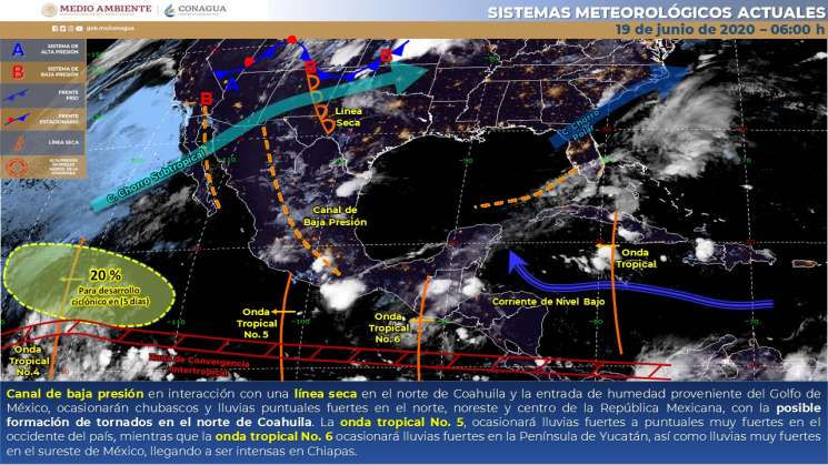 Seguirán nublados y lluvias intensas en Oaxaca