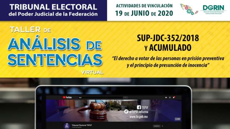  Taller de Análisis de Sentencias Virtual y derecho al voto