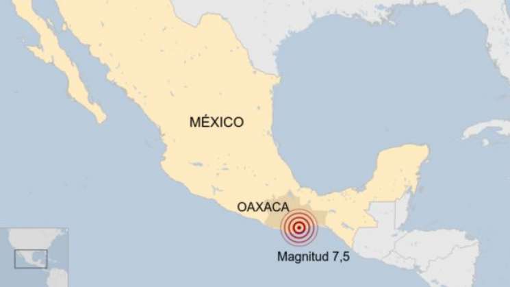 Un muerto y un herido deja sismo de 7.5 en Oaxaca