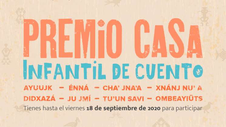 Anuncian Premio CaSa infantil de cuento en lenguas indígenas