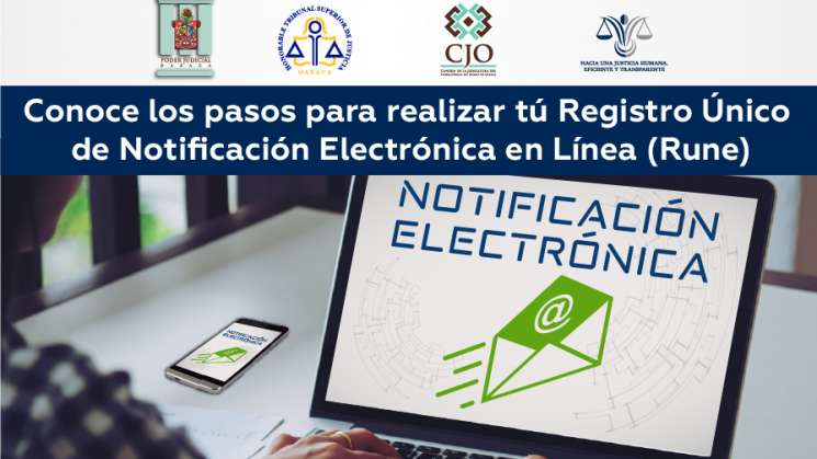 Poder Judicial activa Registro único de notificación electróni