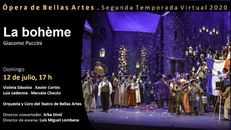 La bohème, de Puccini podrá disfrutarse vía online