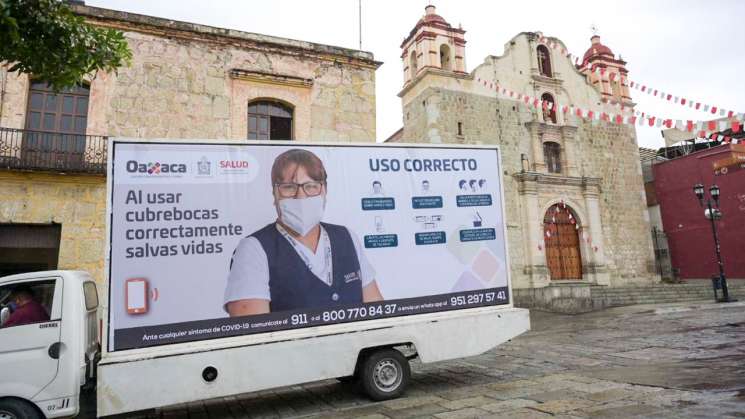 Realizan en Oaxaca brigada de promoción ante COVID-19