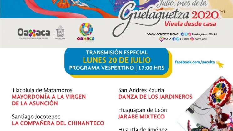 Oaxaca presentará segunda edición de La Guelaguetza 2020 