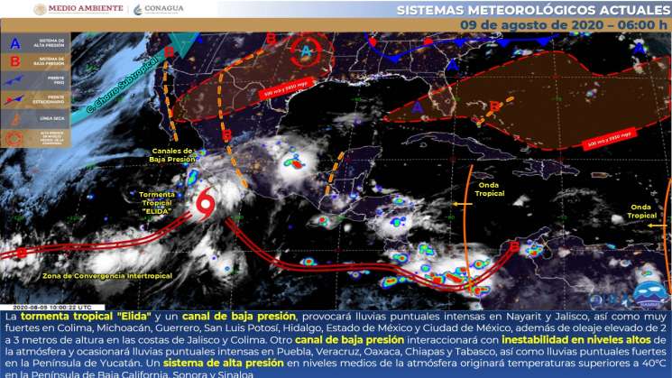 Lluvias en Oaxaca por ingreso de tormenta tropical 