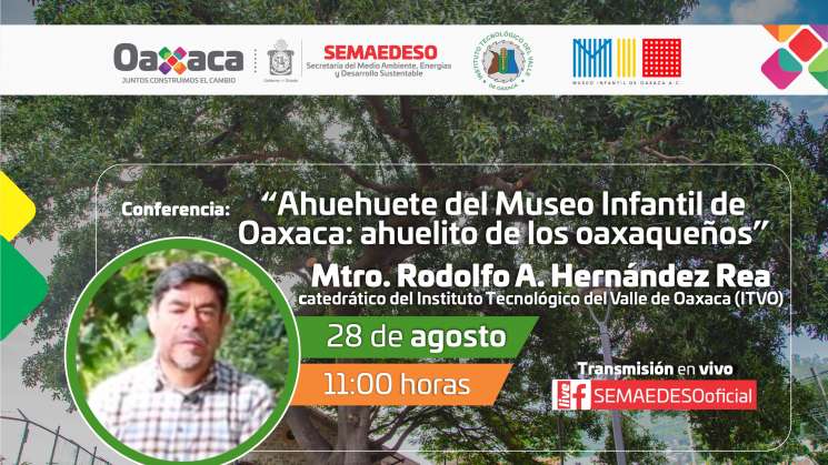 Invita Semaedeso a conferencia sobre árbol de Antigua Estacion 