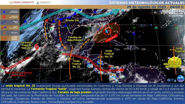 Canales de baja presión siguen causando lluvias en Oaxaca