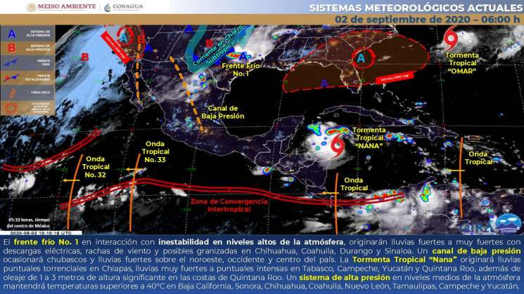 Cielo medio nublado y lloviznas en regiones de Oaxaca