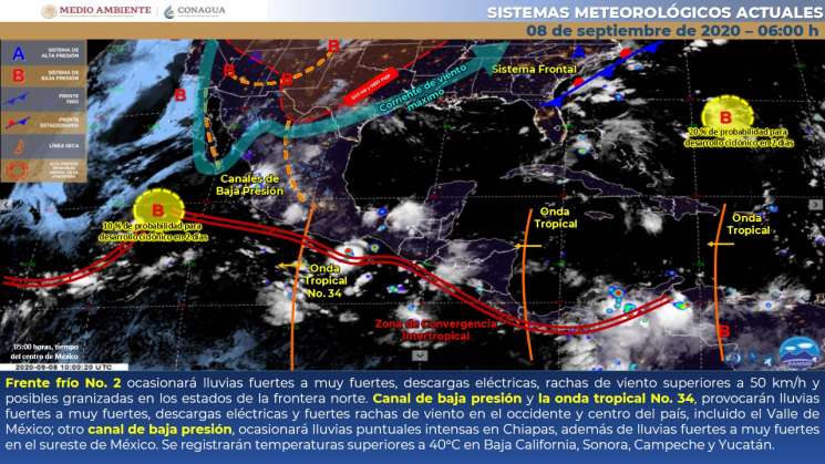 Sigue onda tropical causando lluvias en regiones de Oaxaca