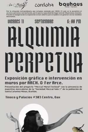 Alquimia perpetua, exposición gráfica