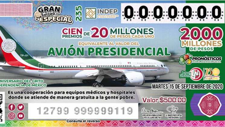 Se cumplio meta en venta de boletos para avion presidencial: AMLO