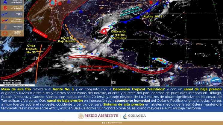 Sigue canal de baja presión provocando lluvias intensas en Oaxaca