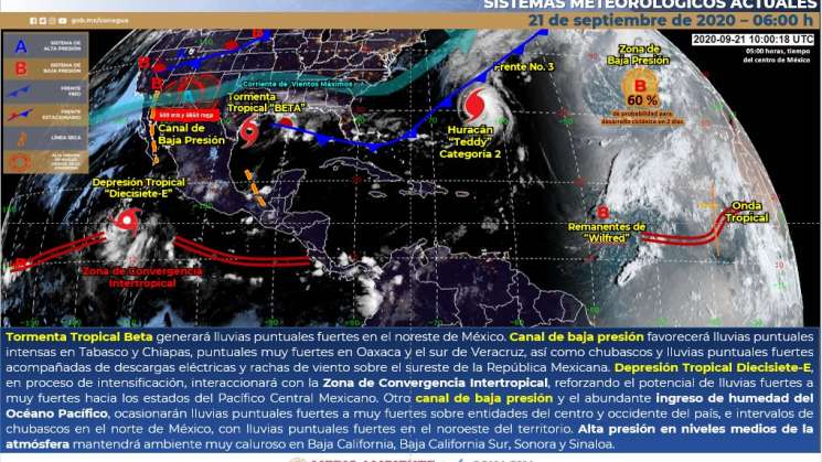 Seguirán lluvias intensas en partes de Oaxaca