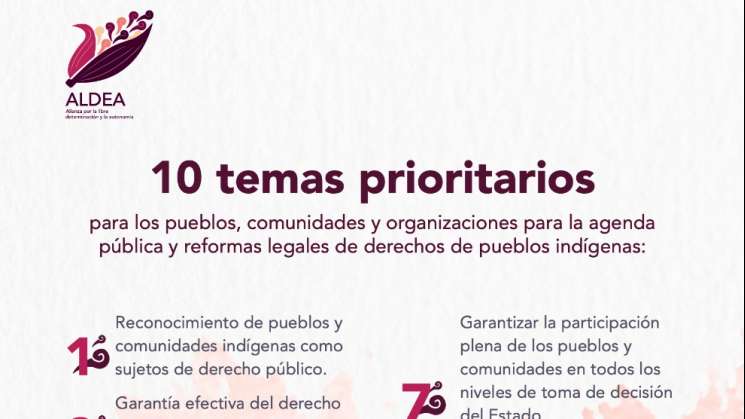 Presentan Alianza por la Libre Determinación y la Autonomía