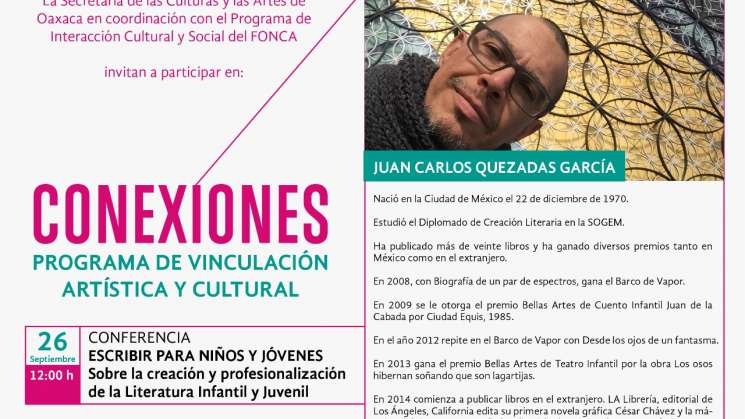 Invita Seculta a la conferencia “Escribir para niños y jóvenes”