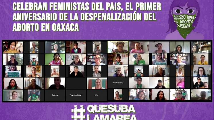 Celebran feministas despenalización del aborto en Oaxaca