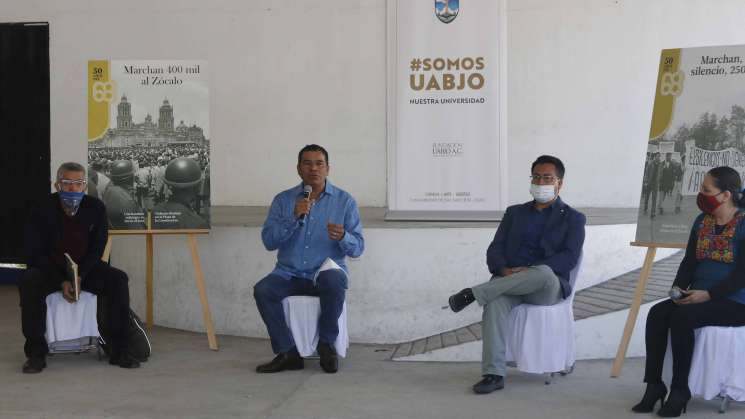 Con conservatorio UABJO conmemoró el  2 de octubre