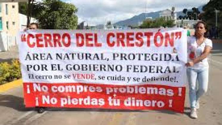 Realizan ambientalistas marcha en defensa del Cerro del Crestón