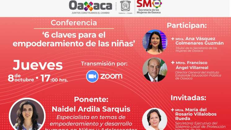 SMO invita a ponencia sobre empoderamiento de las niñas