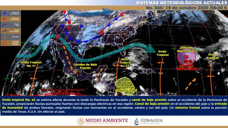 Anuncian nublados vespertinos con lluvias puntuales en Oaxaca