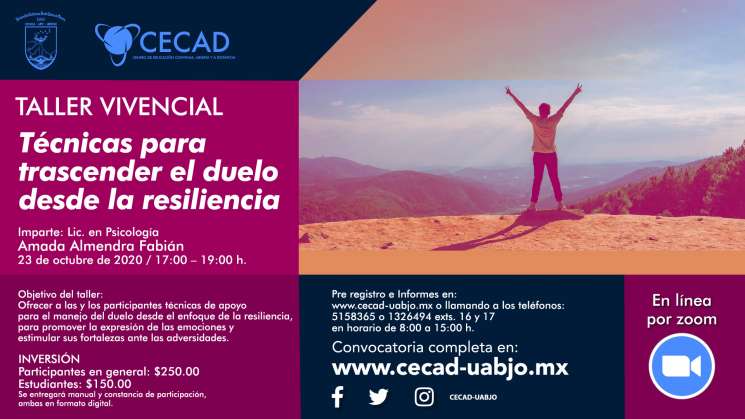 CECAD – UABJO ofrece programas de formación, abiertos a todos