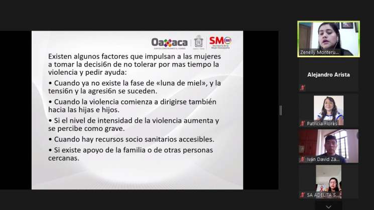 Realizan conferencia virtual “El Espiral de la Violencia” 