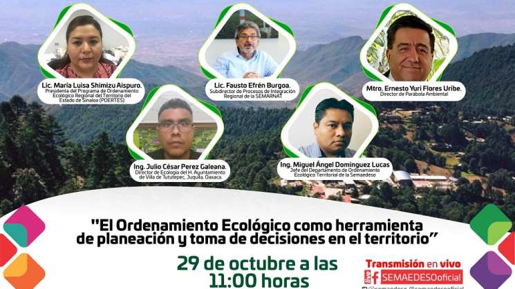 Presentará Semaedeso conferencia sobre programas ecológicos