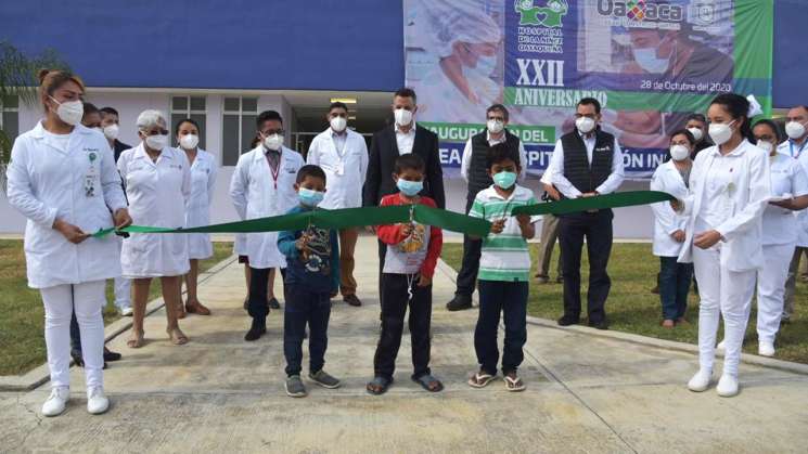 Inauguran área de Infectología en Hospital de la Niñez Oaxaqueña