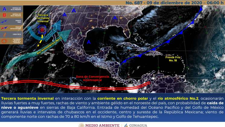 Anuncian evento norte en el istmo, oleaje en la costa y chubascos