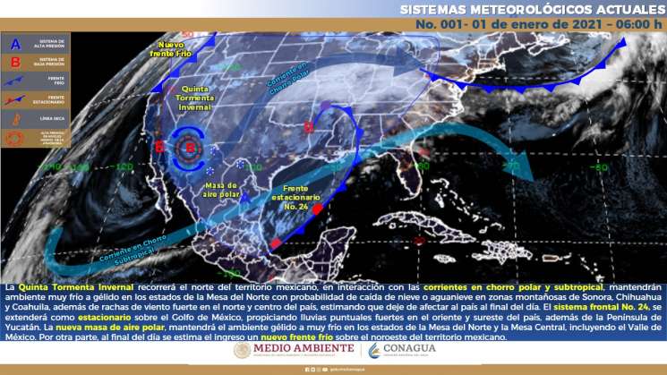 Anuncian cielo nublado y chubascos en zonas de Oaxaca