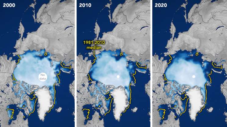 La última capa de hielo ártico en Canadá, desaparece 