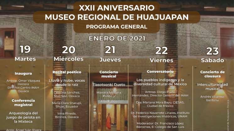 Celebra Museo Regional de Huajuapan su XXII Aniversario 