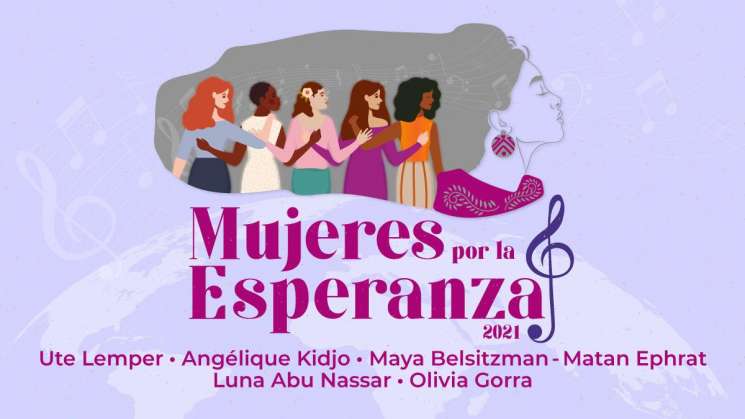 Hoy el imperdible concierto Mujeres por la esperanza