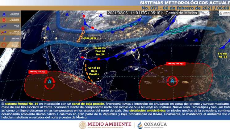 Lluvias y nublados en montañas, calor en costas de Oaxaca 