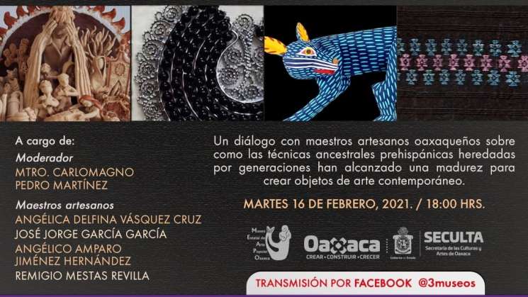 Invita Seculta al conversatorio sobre arte popular de Oaxaca