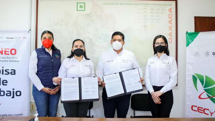 Unen esfuerzos CSNEO y CECyTEO para  productividad laboral