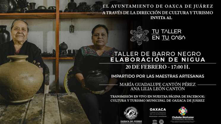 Invitan a taller virtual de Barro Negro “Elaboración de Nigua”