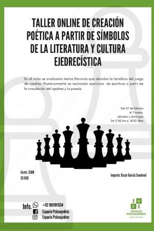 Poética a partir de símbolos de la literatura ajedrecista